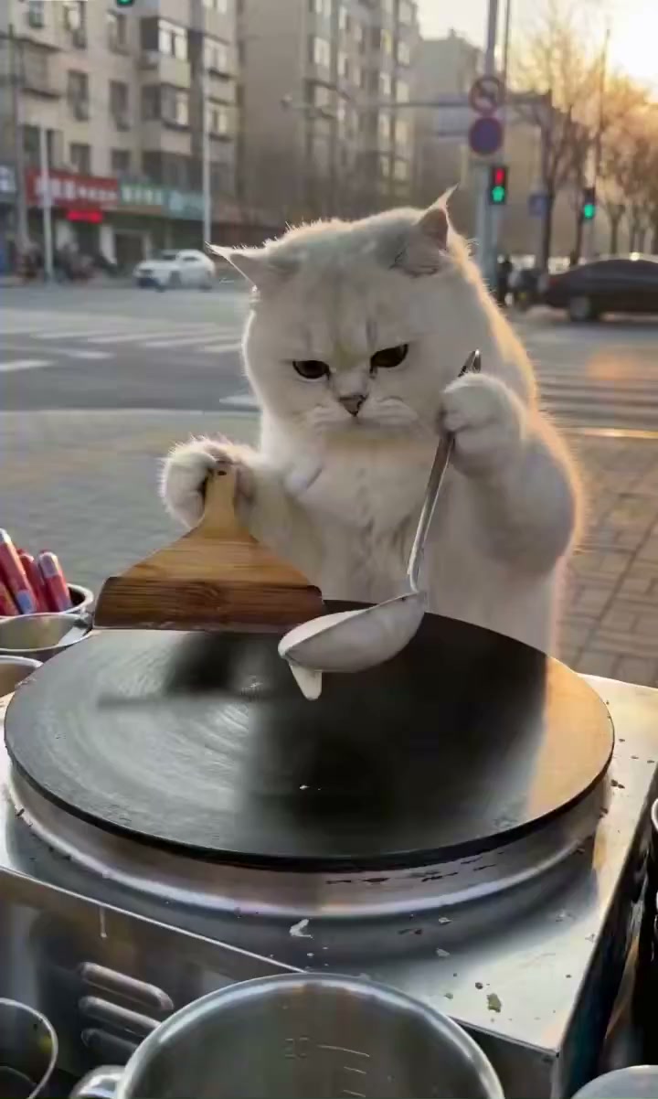 晨光街角猫咪大厨摊煎饼 · 来源示例