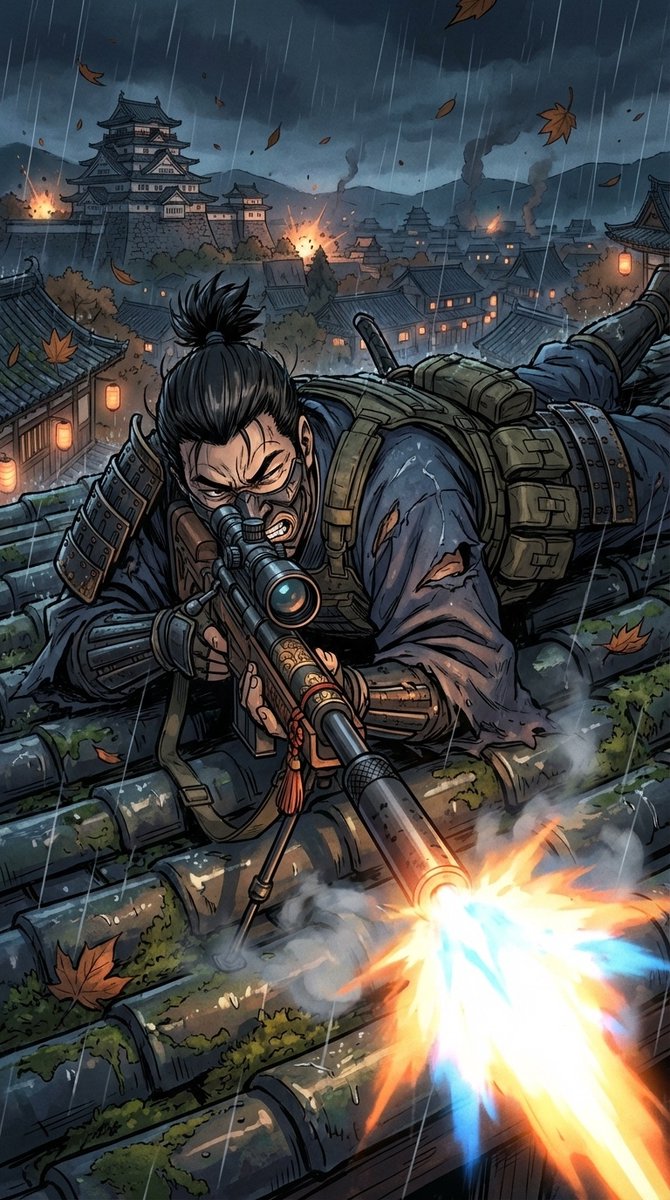 月下白城武士卧姿狙击 · 来源示例