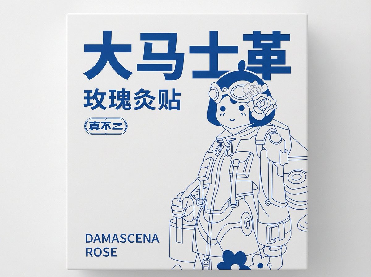 极简纯白底正面包装设计 · 来源示例