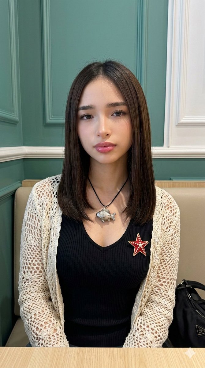 原相机高级感蕾丝开衫少女 · 来源示例