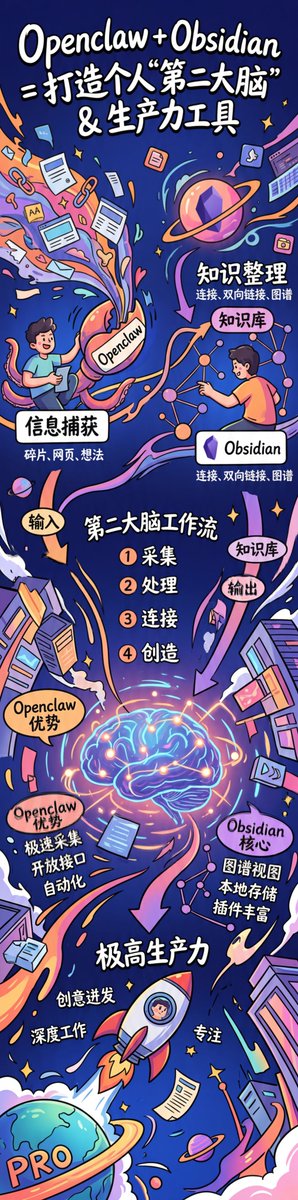 Z世代手写风：打造第二大脑信息图 · 来源示例