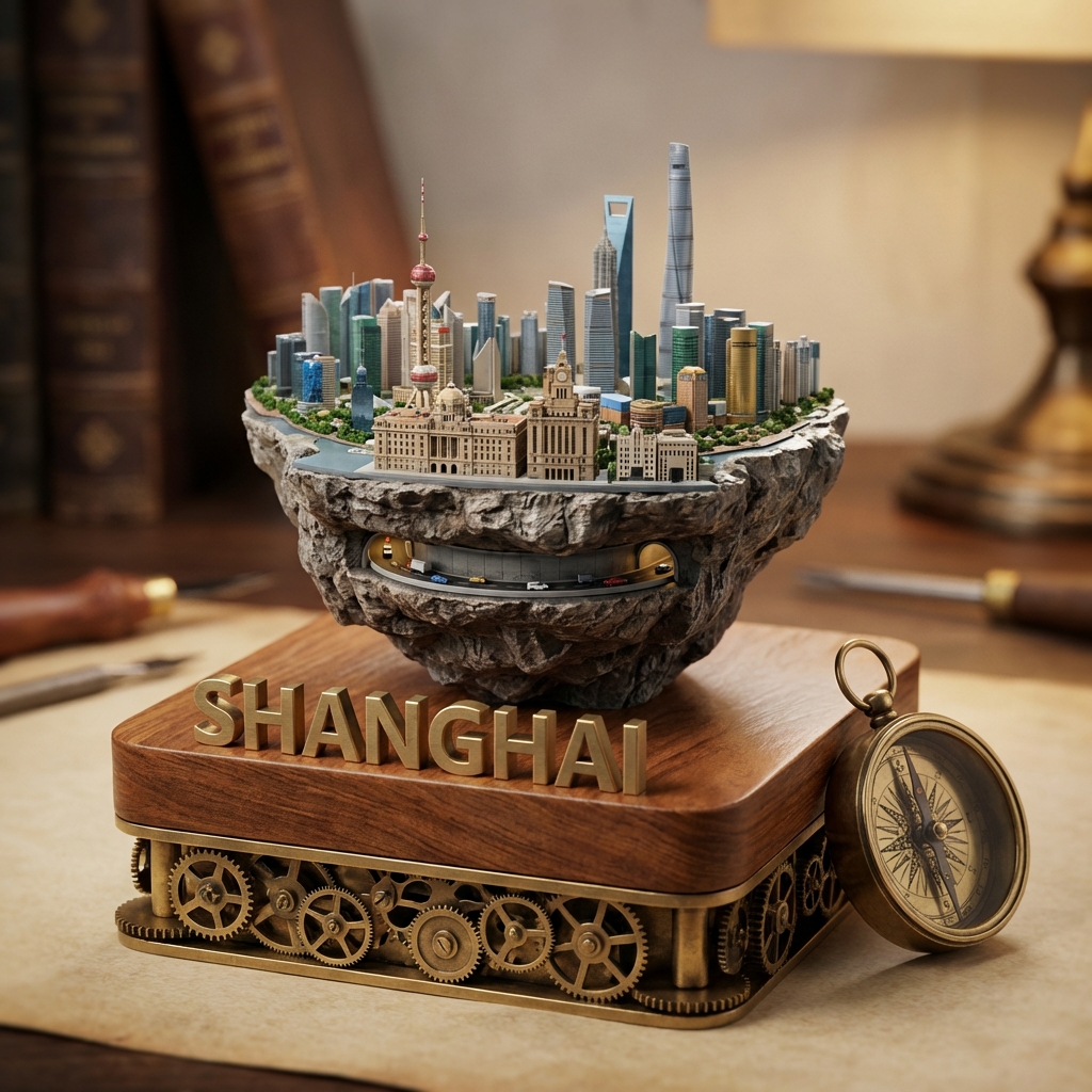 蒸汽朋克上海微缩立体模型 · 来源示例