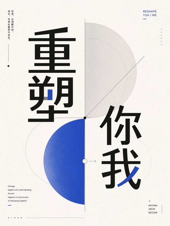 创作现代几何字体概念海报 · 其他来源示例