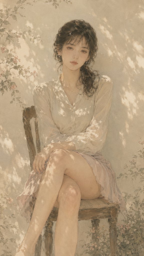 复古柔焦日系半写实插画风格 · 其他来源示例