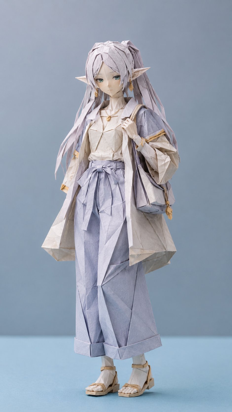 精致动漫女角色折纸雕塑摄影 · Additional source example