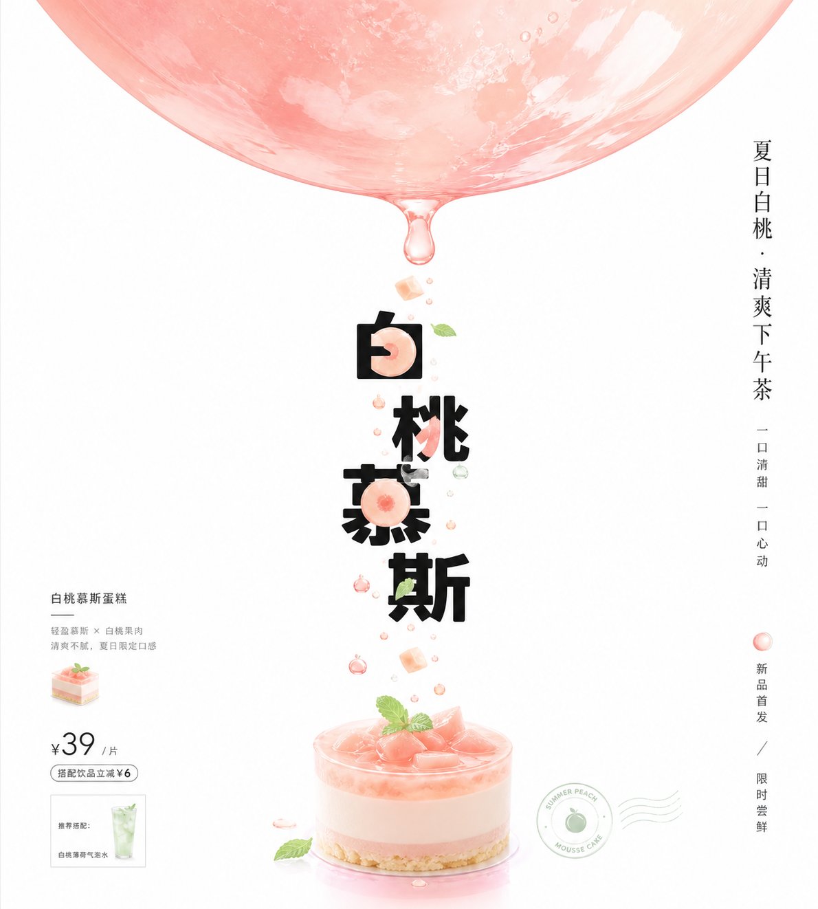 极简留白垂坠液滴广告视觉 · 其他来源示例