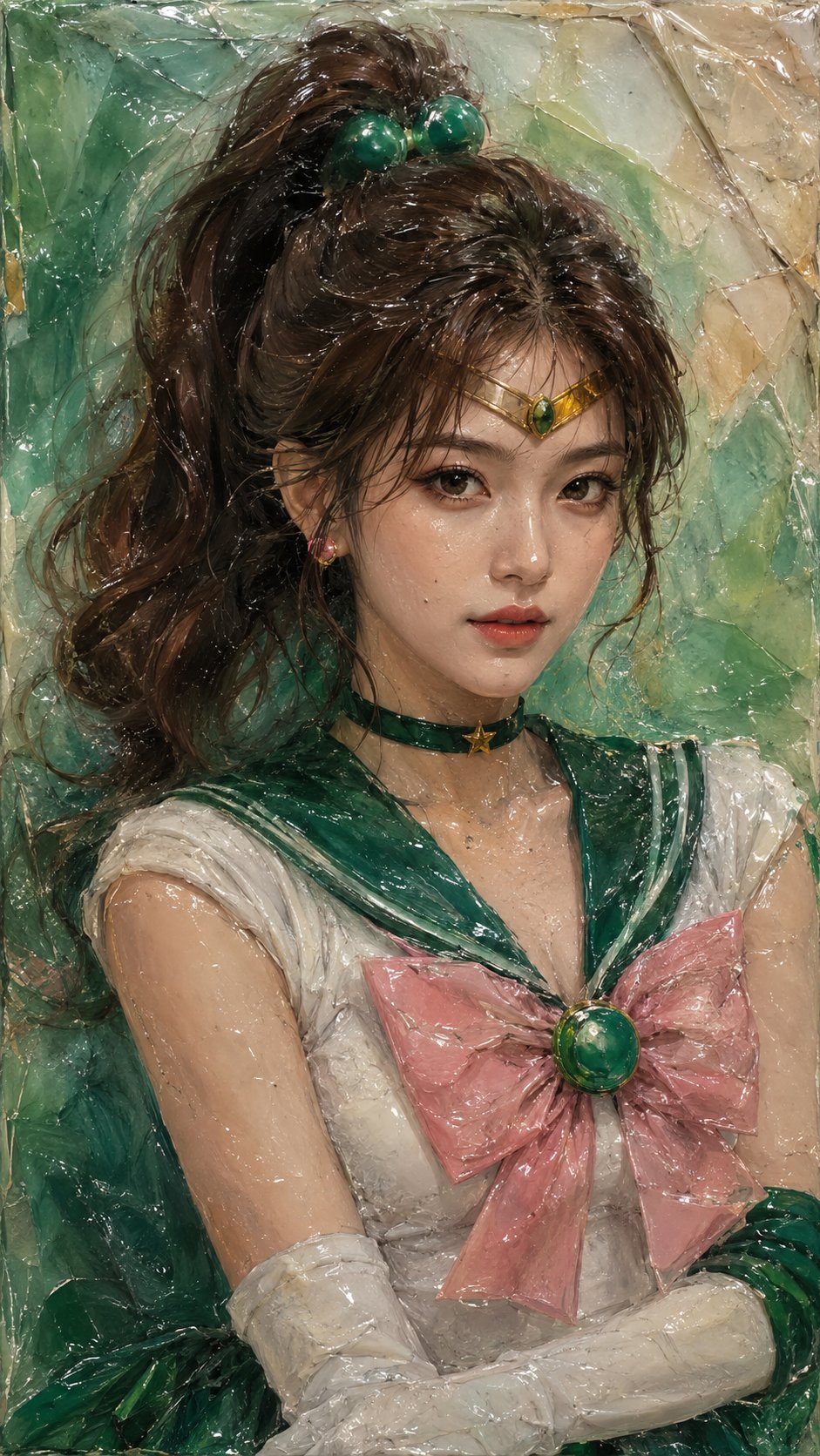 美少女战士蜡彩风格肖像 · 其他来源示例