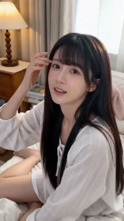 晨光微距：刚睡醒的纯欲少女感 - AI图片提示词示例