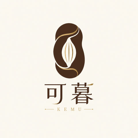 精品巧克力品牌可暮品牌Logo设计 - AI图片提示词示例