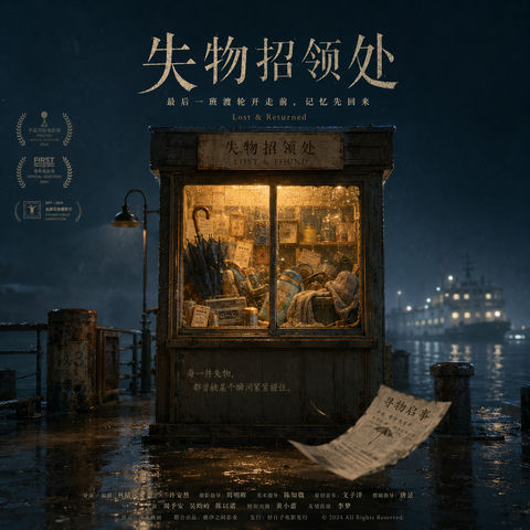 最后一班渡轮：深夜码头的记忆归还 - AI图片提示词示例