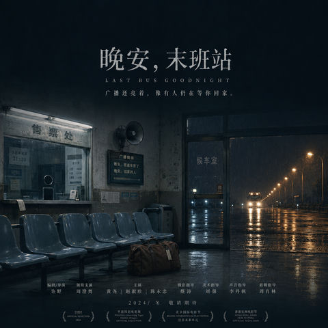 深夜客运站：替未归人说一声晚安 - AI图片提示词示例