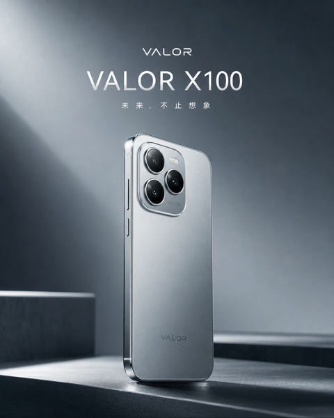 极简冷静科技旗舰手机品牌视觉大片 - AI图片提示词示例