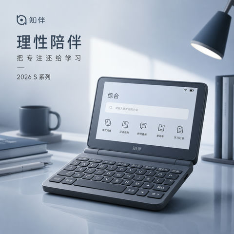静谧深邃的理性陪伴电子词典品牌视觉大片 - AI图片提示词示例