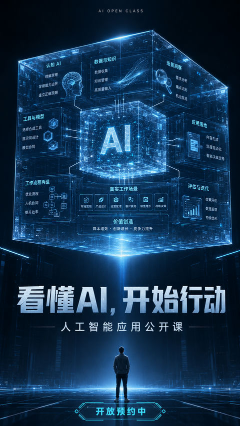 极简科技光学立方体AI应用公开课 - AI图片提示词示例