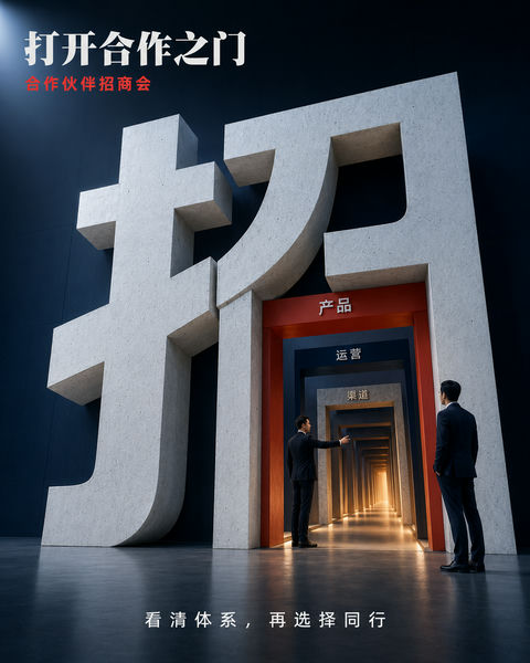 招商之道：透明体系的建筑美学 - AI图片提示词示例