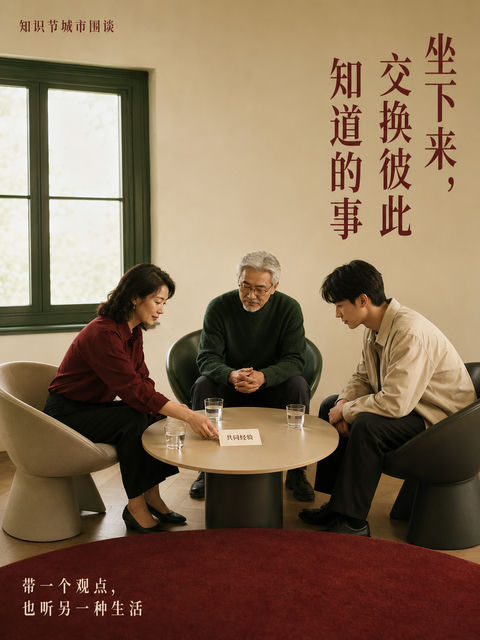 摩登海派知识节：围桌而坐的共同经验 - AI图片提示词示例