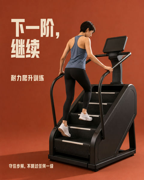 极简律动：下一阶耐力训练视觉海报 - AI图片提示词示例
