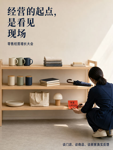 经营的起点是看见现场摄影海报 - AI图片提示词示例