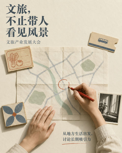 探索地方生活真谛的文旅视觉设计 - AI图片提示词示例