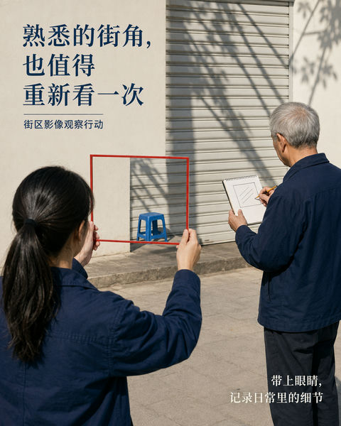 熟悉的街角也值得被重新看一次 - AI图片提示词示例