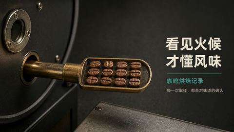 咖啡烘焙纪实：看见火候方知风味之美 - AI图片提示词示例