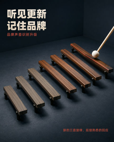 品牌声纹：胡桃木音条的听觉升级 - AI图片提示词示例