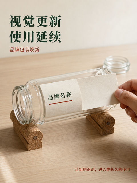 视觉更新与使用延续：可持续品牌焕新海报 - AI图片提示词示例