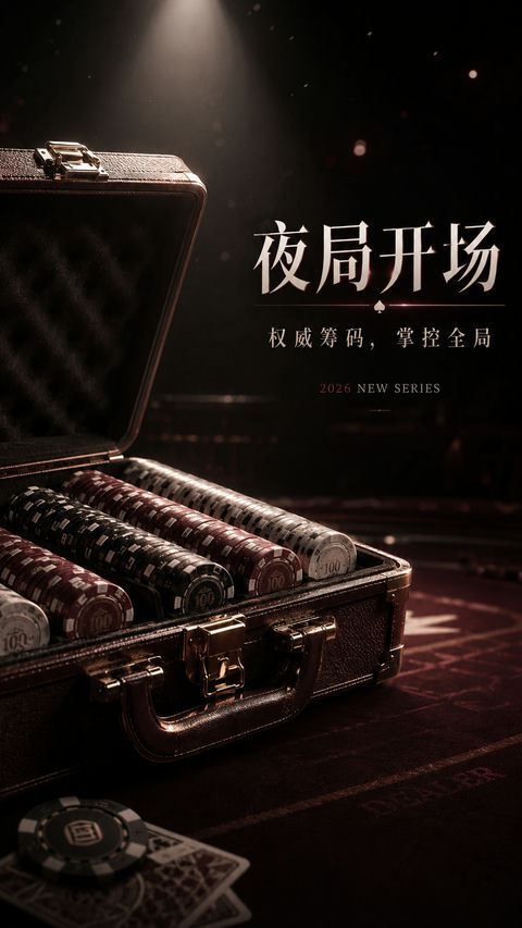 极尽奢华：德州扑克筹码箱品牌视觉大片 - AI图片提示词示例