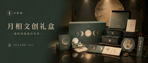 墨绿月影：21:9超宽屏文化创意品牌主视觉 - AI图片提示词示例