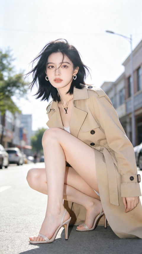 少女感网拍风格写真纯欲朦胧滤镜 - AI图片提示词示例
