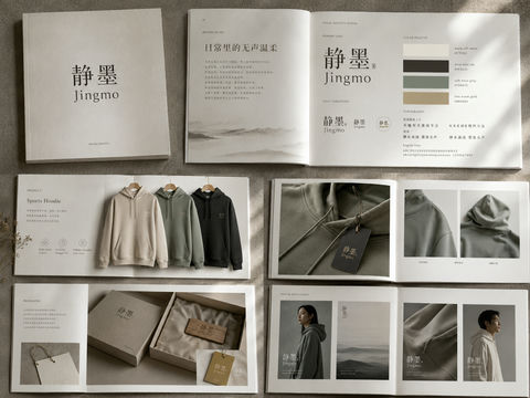 静墨东方美学品牌全案视觉展示册 - AI图片提示词示例