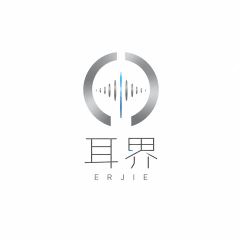 耳界高端无线耳机极简几何科技感图标设计 - AI图片提示词示例