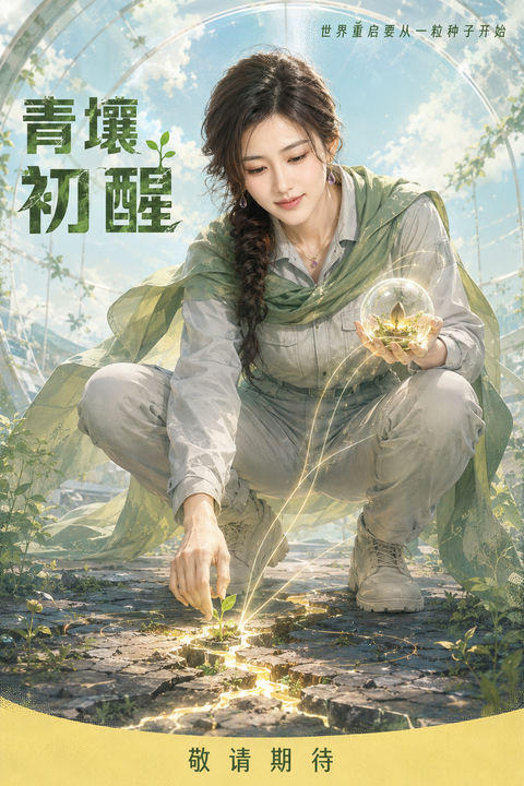 青壤初醒：废土之上的绿色希望 - AI图片提示词示例