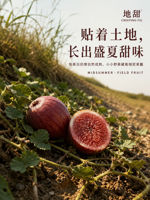 盛夏地果贴地生长品牌视觉大片 - AI图片提示词示例