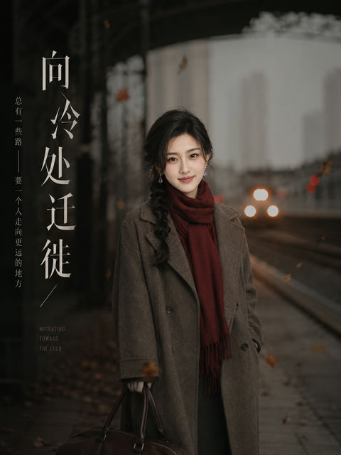 深秋城市候鸟：向冷处迁徙的公路电影感 - AI图片提示词示例