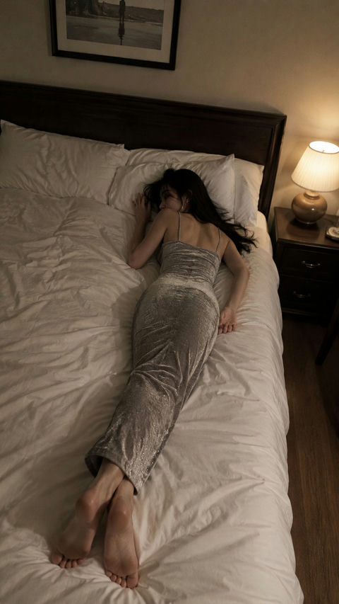 超写实旗袍女性卧室随拍 - AI图片提示词示例