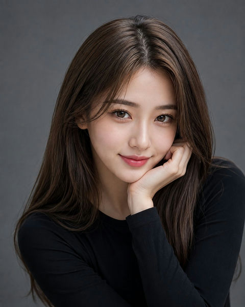 韩系奢华质感AI女性写实人像 - AI图片提示词示例