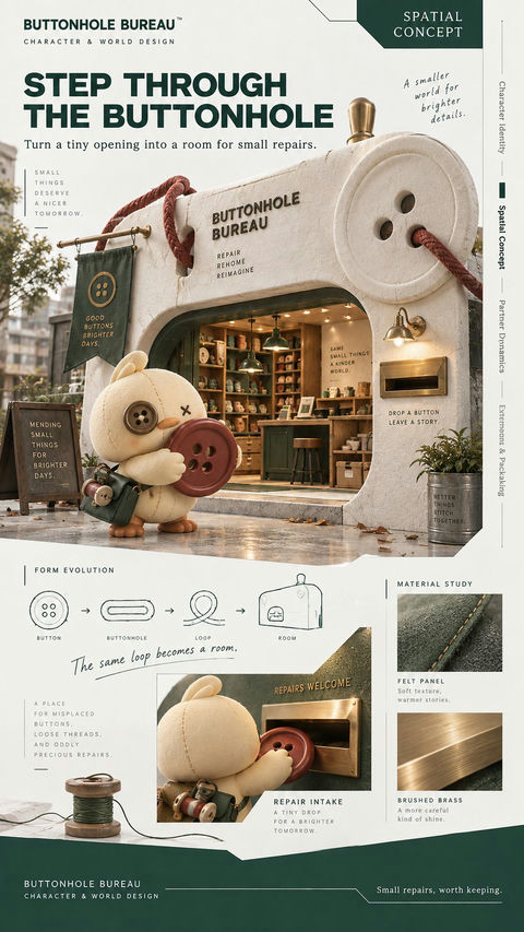 原创角色IP品牌设计提案四页全案 - AI图片提示词示例