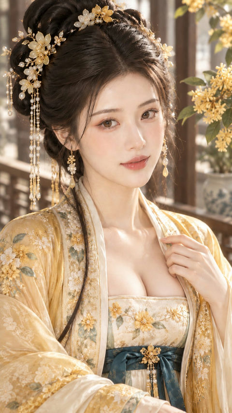 古风温润贵女美妆人像东方古典写真 · 来源示例