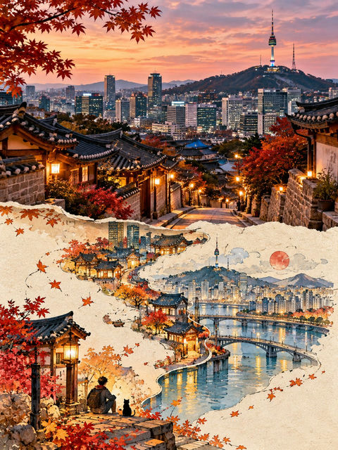 第二世界超现实写实摄影拼贴 - AI图片提示词示例