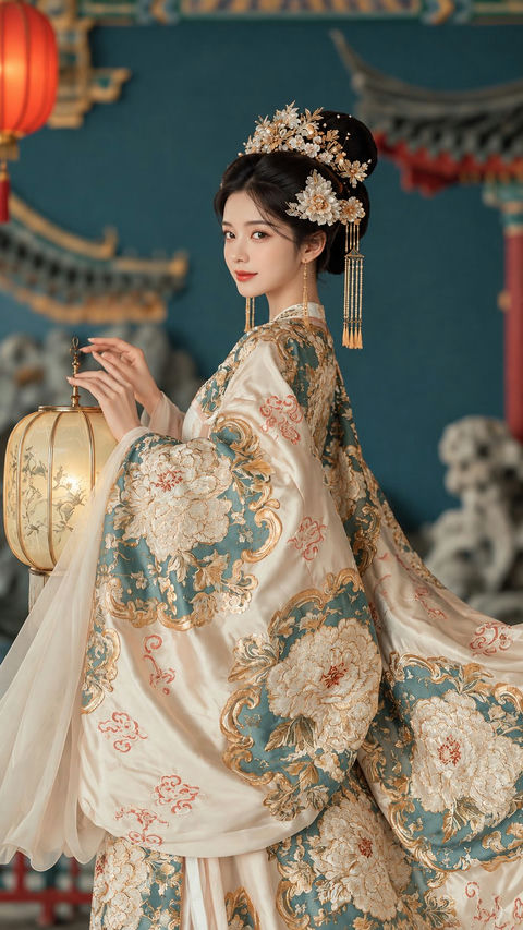 绝美二十二岁中国皇室贵女写实汉服写真 · 来源示例