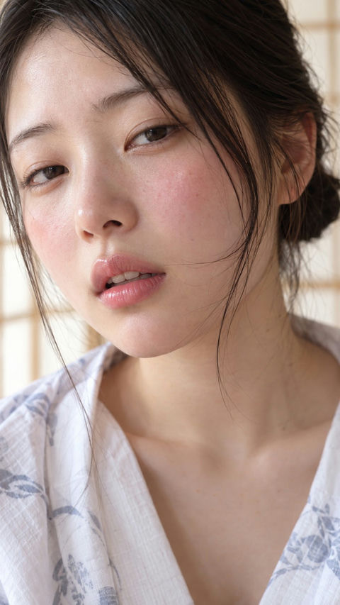 浴衣少女日系特写肖像